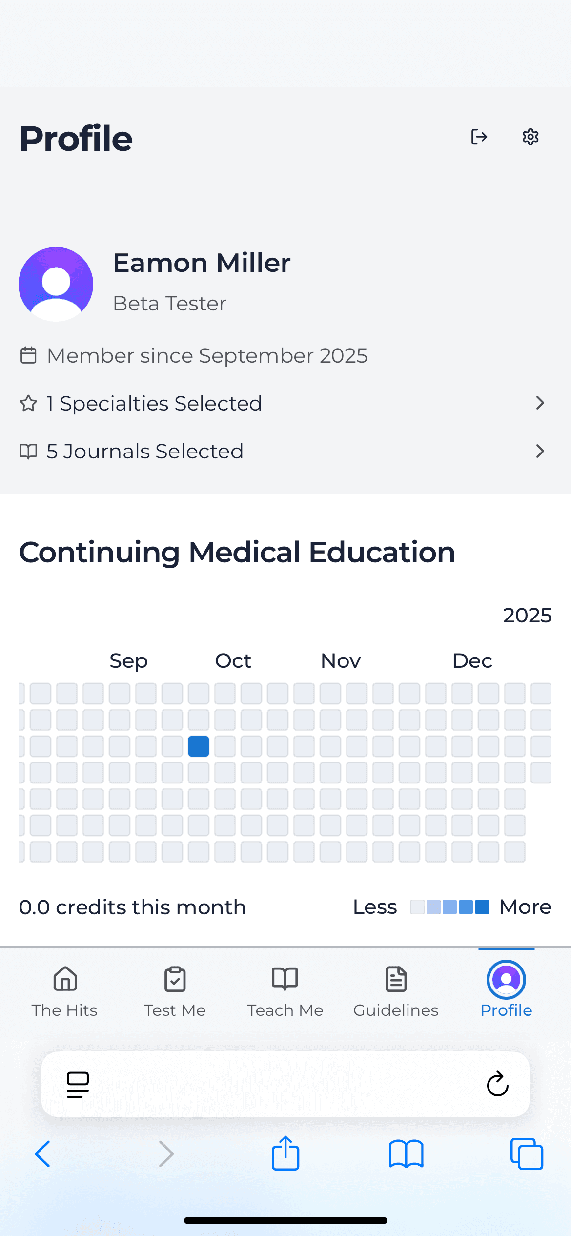 Effortless CME Tracking Screenshot