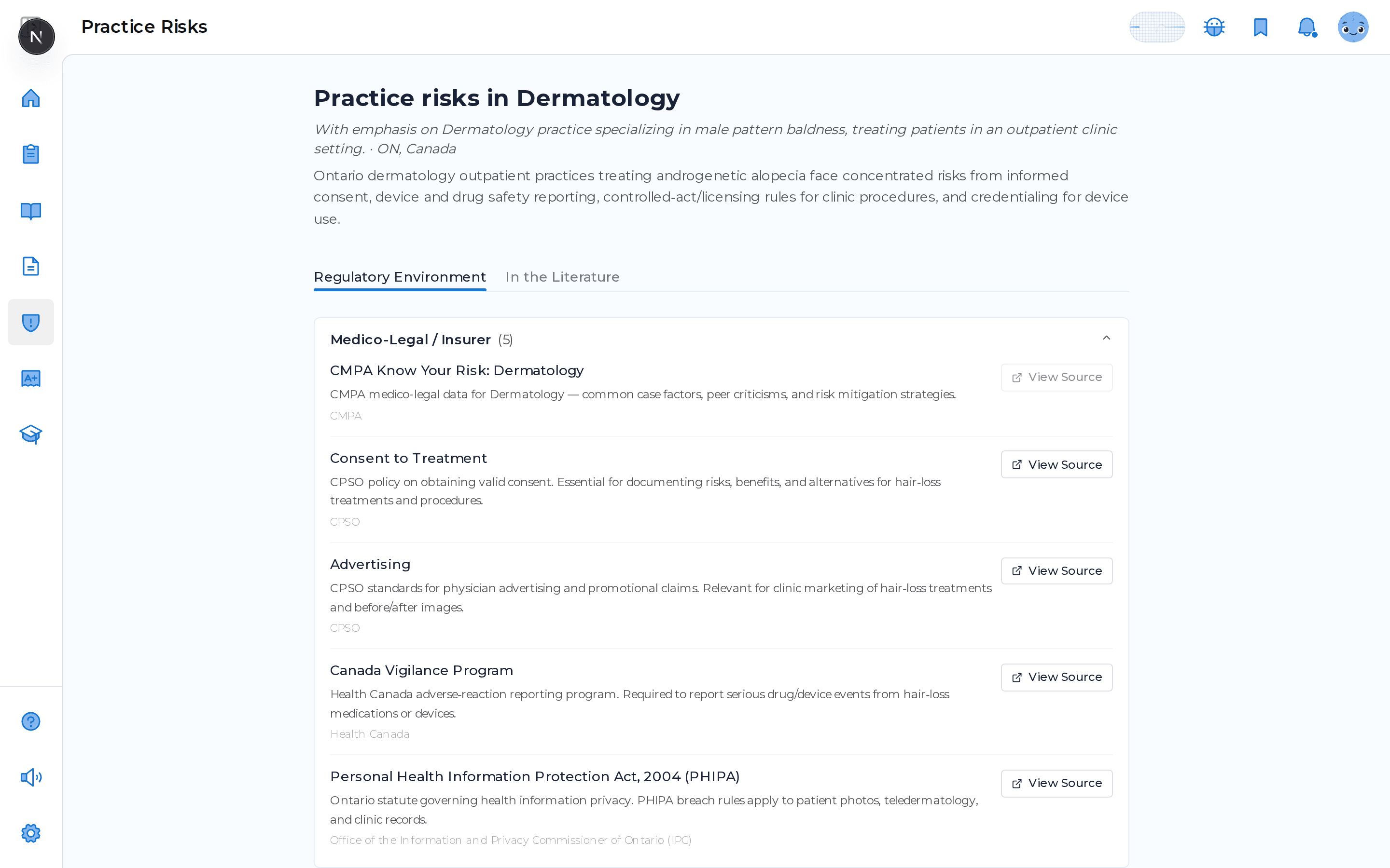 Know the risks in your practice in MDProgress